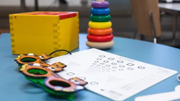 Varhaiskasvatuksen tavaroita.